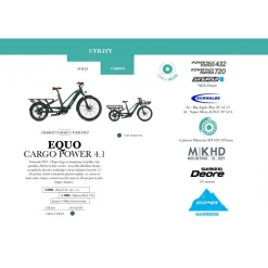 VAE CARGO O2FEEL EQUO POWER 4.1 VERT EMERAUDE - Vélo Électrique Cargo Puissant et Écologique -France Accessoires Vélo Soldes Boutique vae cargo o2feel power 41 vert emeraude 2