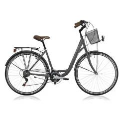 VELO CENTRAL PARK 28" H48 18v Noir - Vélo Urbain Élégant et Confortable